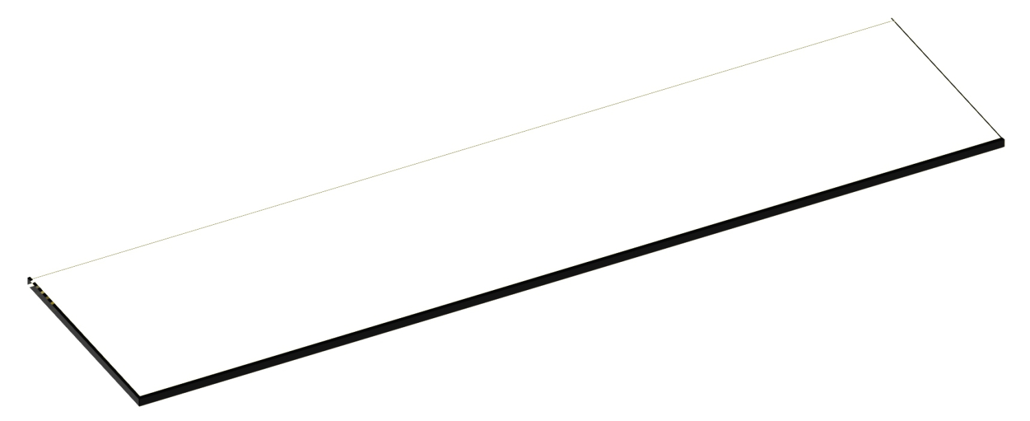 KEUCO Glasabl. Lumos Ersatzt.SPS 90110 re. 455x112x6mm