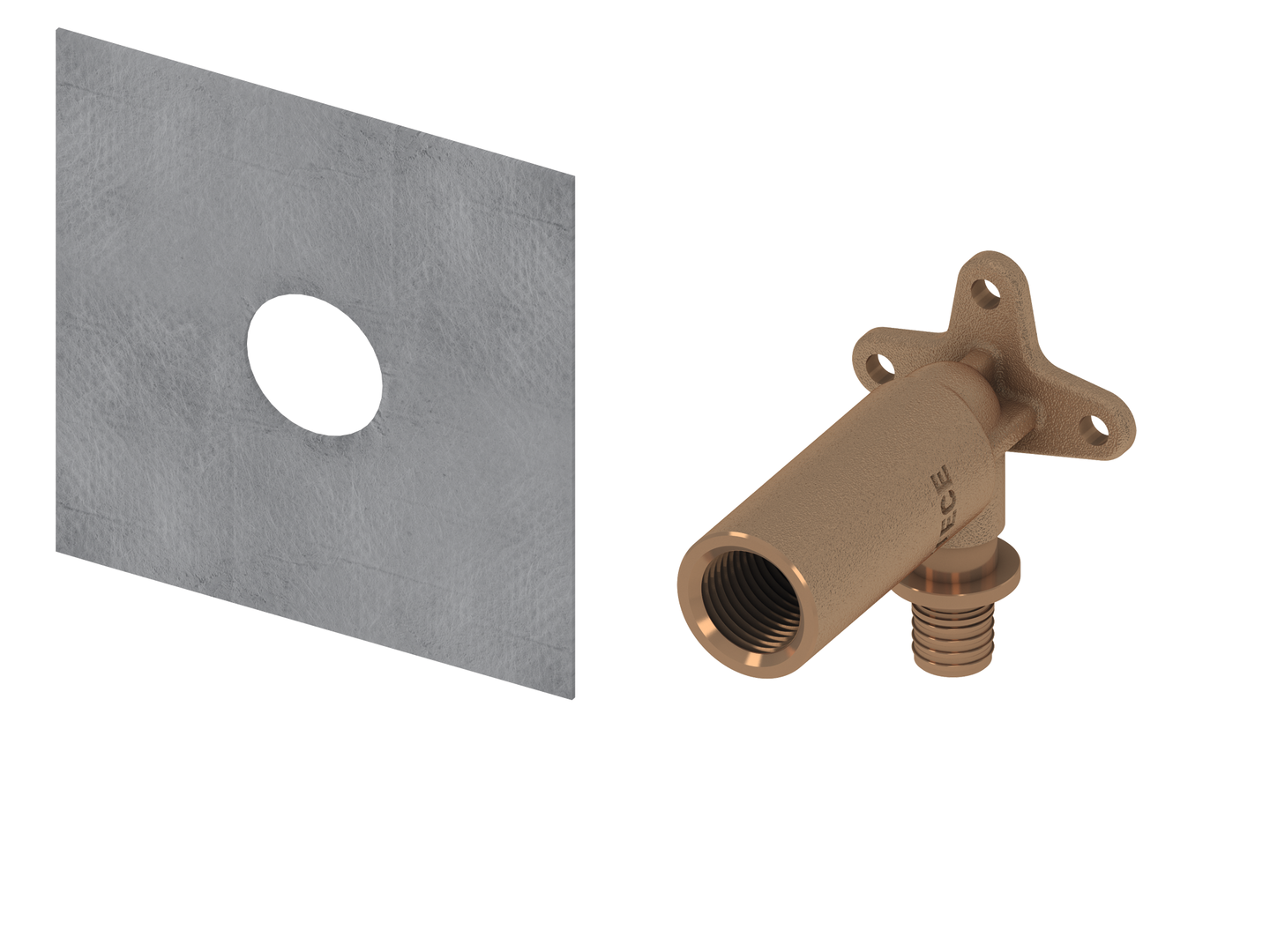 TECEprofil System-Wandscheibe TECEflex 16x1/2", lange Ausf., Siliziumbronze TECEprofil System-Wandscheibe TECEflex 16x1/2", lange Ausf., Siliziumbronze