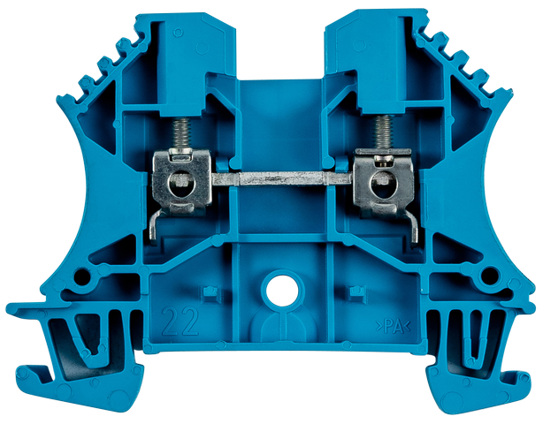 Wolf Reihenklemme schraubbar WDU 2,5, blau