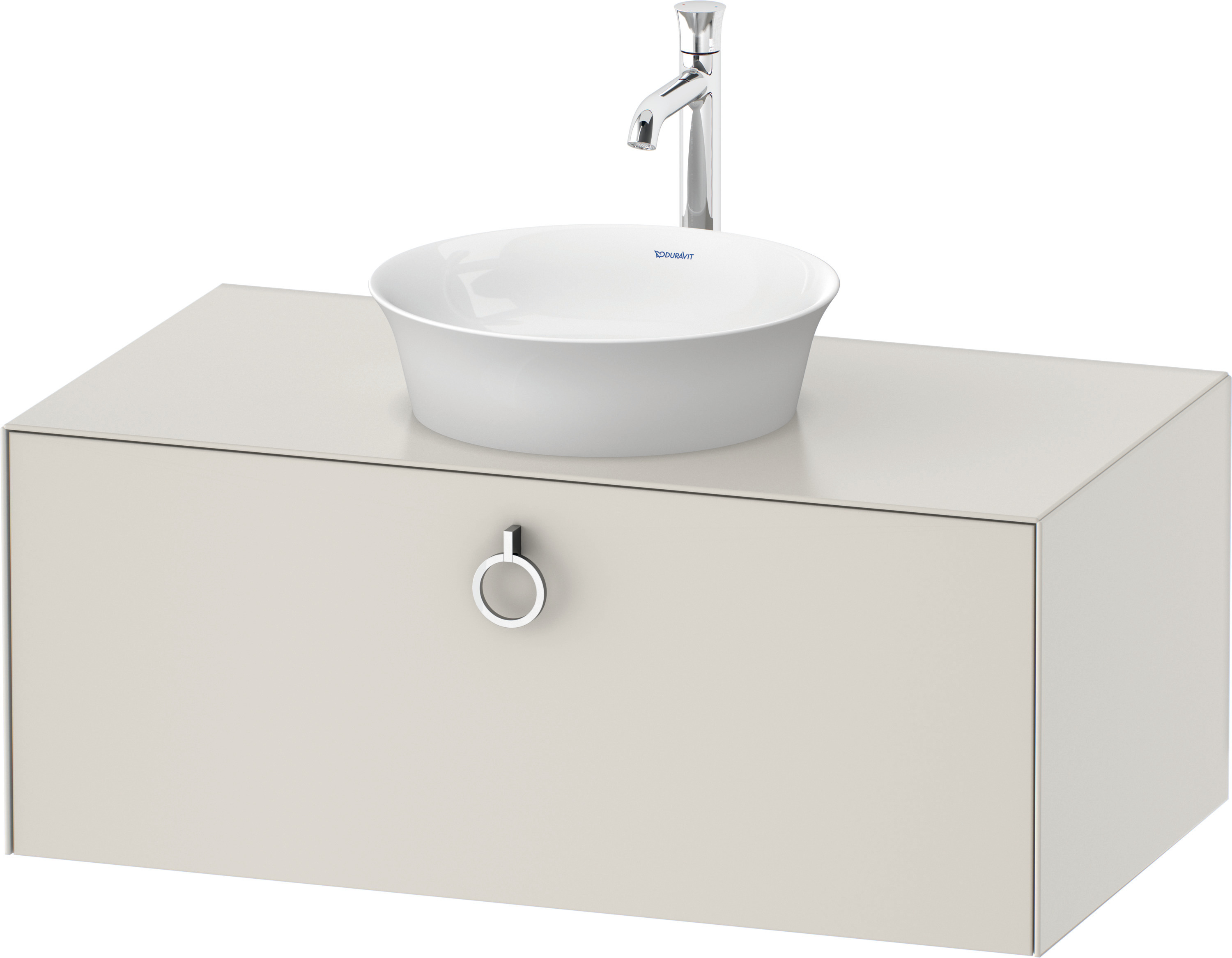 Duravit WTU wandh. White Tulip,1 Ausz.,mit Griff,408x1000x550,Nordic Weiß Seidenm.
