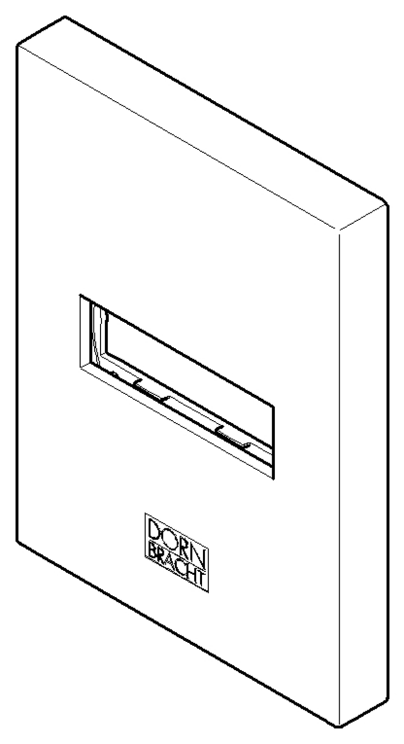 DO Abdeckung ERSATZTEILE 90277803800 80 x 60 x 9 mm Platin