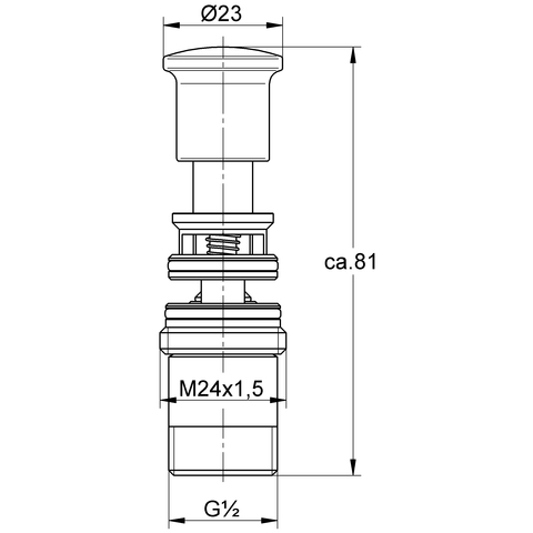 GROHE Aufputz-Umstellung 440439 vertikal für Eichelberg Armaturen chrom
