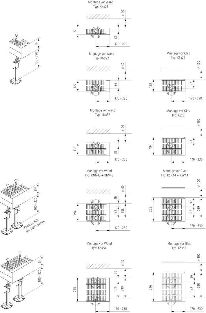 Kermi Konvektor Typ32 BH210x133x600mm QN676,weiß,6 bar, m. Abd., AB Uni.