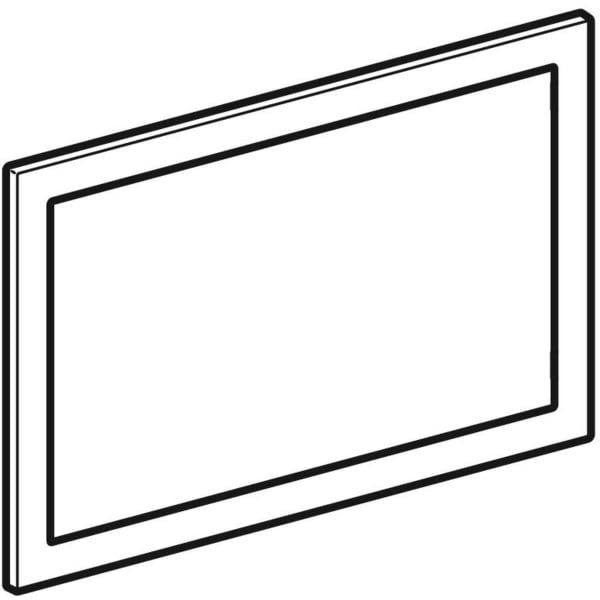 Geberit Sigma60 Abdeckrahmen, eckig für Betätigungsplatte, chrom gebü., Etc