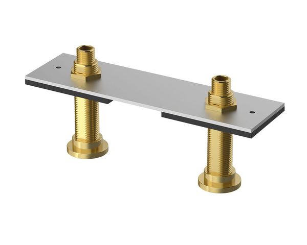 Flamco Doppelplatte 250x44x3 mm, AA = 150 mm 1/2" IG, Länge 8-35 mm