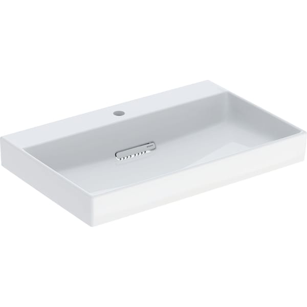 Geberit ONE Waschtisch 75x48cm, CleanDrain m. Hl., o. Ül., weiß, KeraTect/weiß glzd Geberit ONE Waschtisch 75x48cm, CleanDrain m. Hl., o. Ül., weiß, KeraTect/weiß glzd