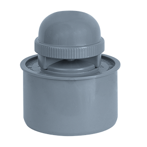 airfit Rohrbelüfter DN 90 für Abflussrohr, aus PP, grau