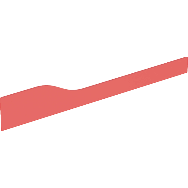 Geberit Bambini Dekorblende, Front für 4 WT-Arm., tieferes Becken re, rot Geberit Bambini Dekorblende, Front für 4 WT-Arm., tieferes Becken re, rot