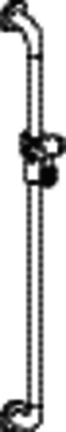 HEWI Brausehalterstange Ser 477, AM:1100mm, m. 35521 reinweiß