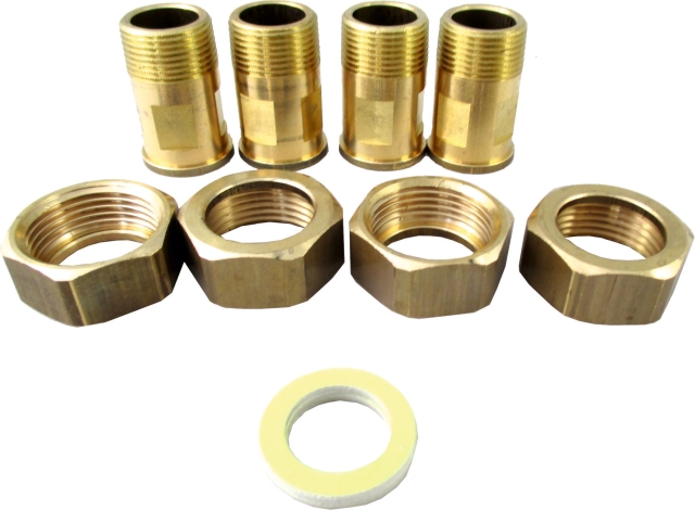 Wolf Anschluss-Set Fittings 1" Schraubanschluß (Ms AG), für SL-32.. Wolf Anschluss-Set Fittings 1" Schraubanschluß (Ms AG), für SL-32..