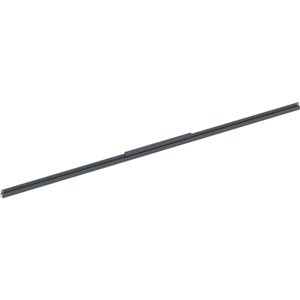 Geberit Lichtleiste un. f. Option Plus, eckig Lichtspiegel B:135cm, schwarz-matt /alu.