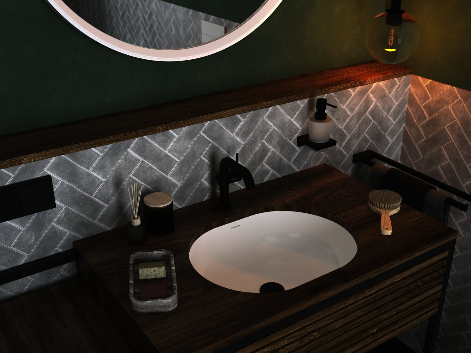 Hansgrohe WTM 110 Tecturis S Fine CoolStart ohne Ablaufgarnitur MSW