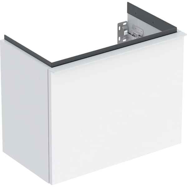 Geberit iCon Unterschrank für HWB, 1 Schubl. 52x41,5x30,7cm, weiß hgl./Gr. weiß matt
