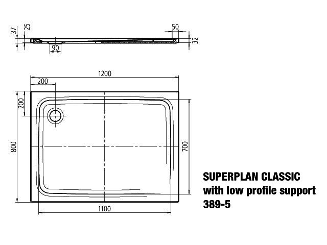 KA DW SUPERPLAN CLASSIC Mod.389-5,800x 1200mm,alpwe,SEC,Wt extrafl.