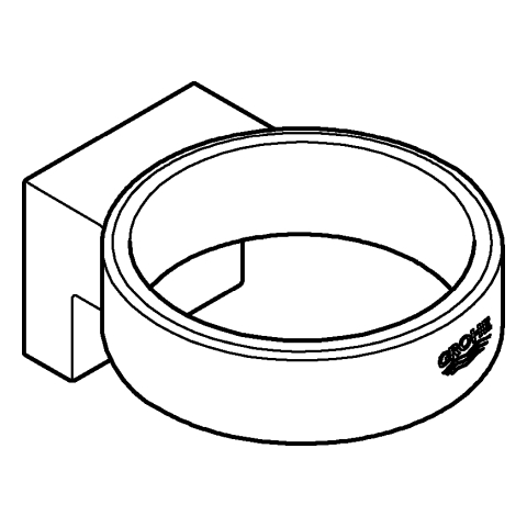 GROHE Halter Selection 41217 für Seifenspender/Glas phantom black