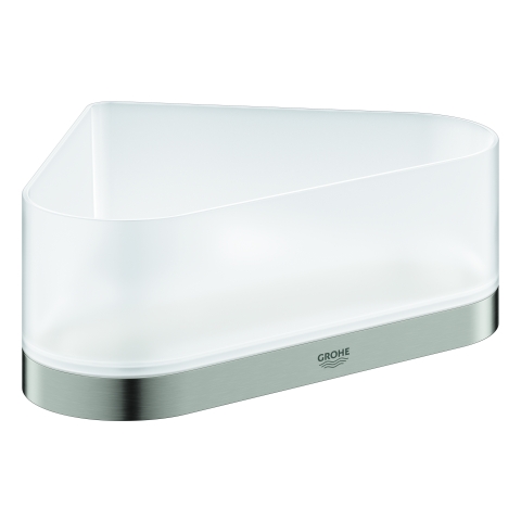 GROHE Eck-Duschablage Selection 41038 mit Halterung supersteel