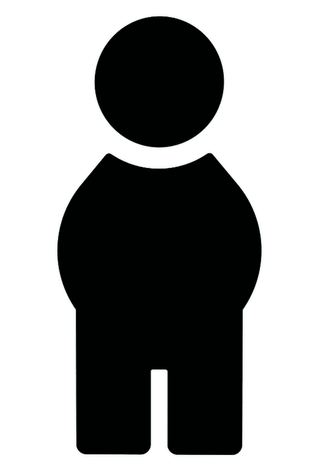 HEWI Symbol Mann Ser 801, selbstklebend tiefschwarz