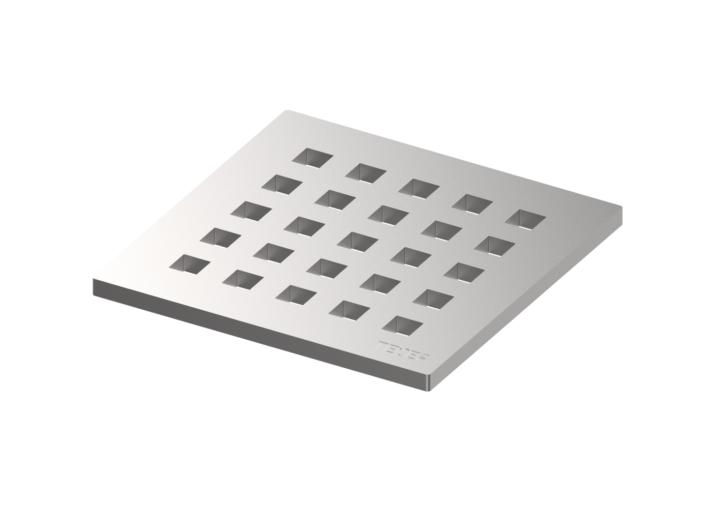 TECEdrainpoint S Designrost "quadratum" Edelstahl 150 x 150