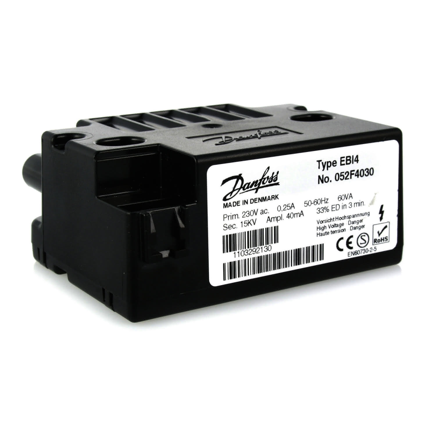 MHG Zündtrafo EBI 4 mit Kabel Danfoss, elektronisch