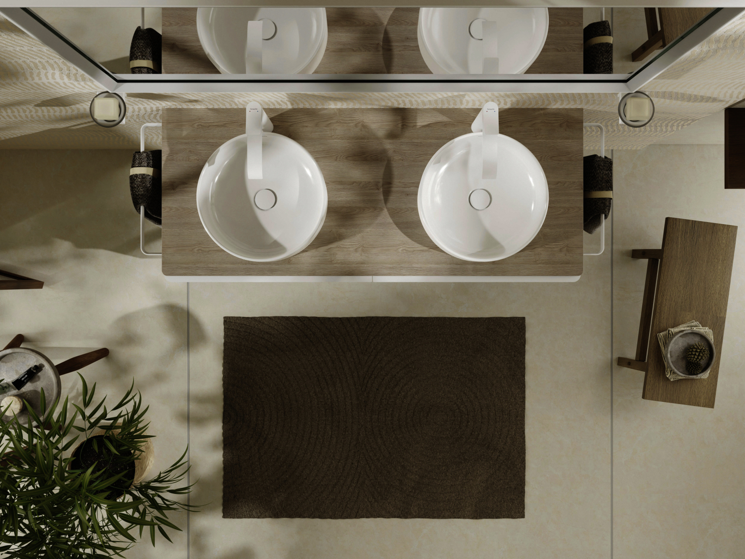 Hansgrohe Waschtischmischer 250 Vivenis ohne Ablaufgarn. Highriser mattweiss