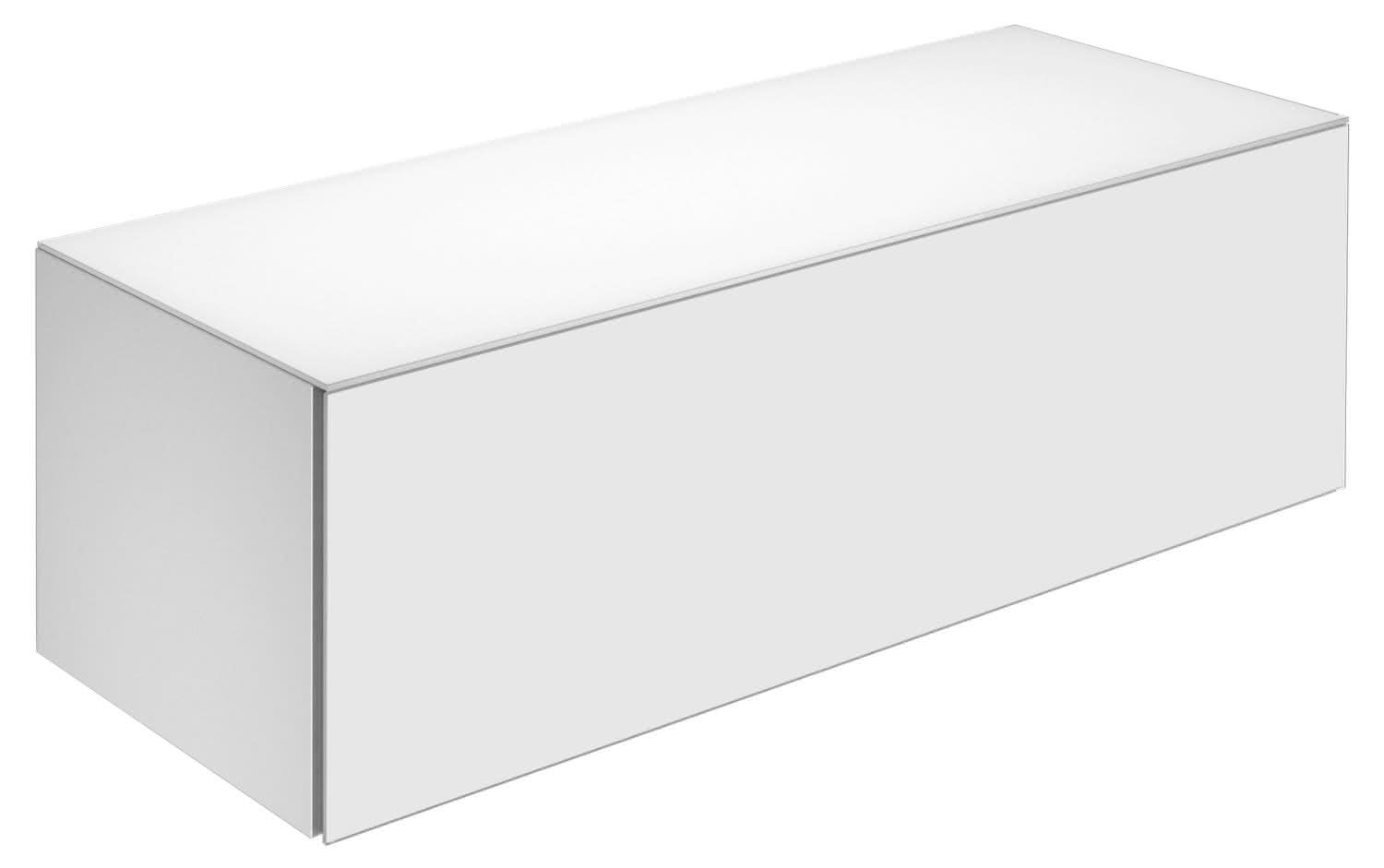KEUCO Sideboard X-Line 33128, weiß/Glas weiß, 1200x400x490mm