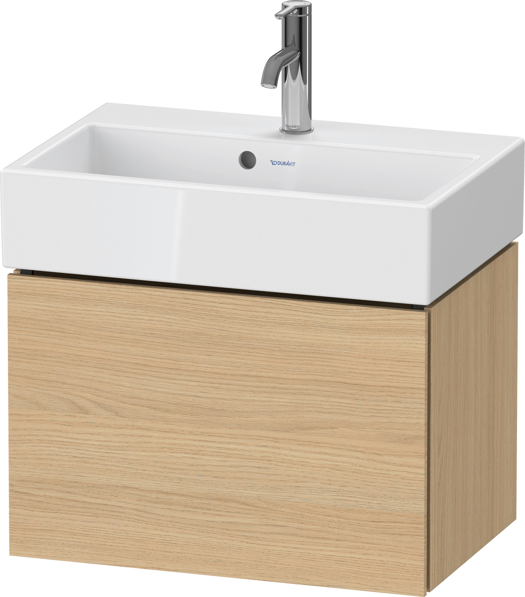 Duravit WTU L-Cube wandhängend, 1 Auszug 394x584x391mm, Eiche Natur