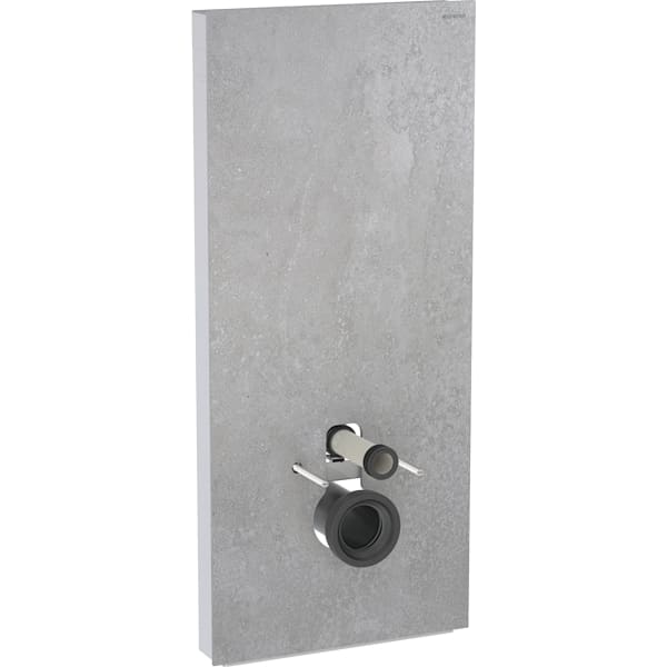 Geberit Monolith Sanitärmodul für Wand-WC 114cm, Steinzeug Betonoptik, Aluminium