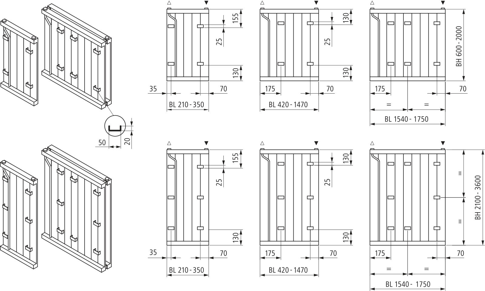 Kermi Heizwand HVN Typ10 BH2000x43x1050 QN1997, RAL9016, 6 bar, ANB12