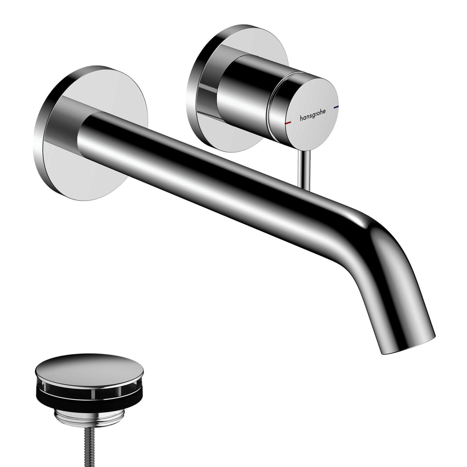 Hansgrohe 2-Loch Waschtischmischer Unterputz Tecturis S F-Set 225 mm Auslauf chrom