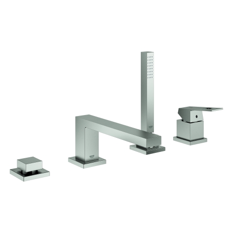 GROHE 4-Loch-Einhand-Wannenkombination Eurocube 19897_1 supersteel