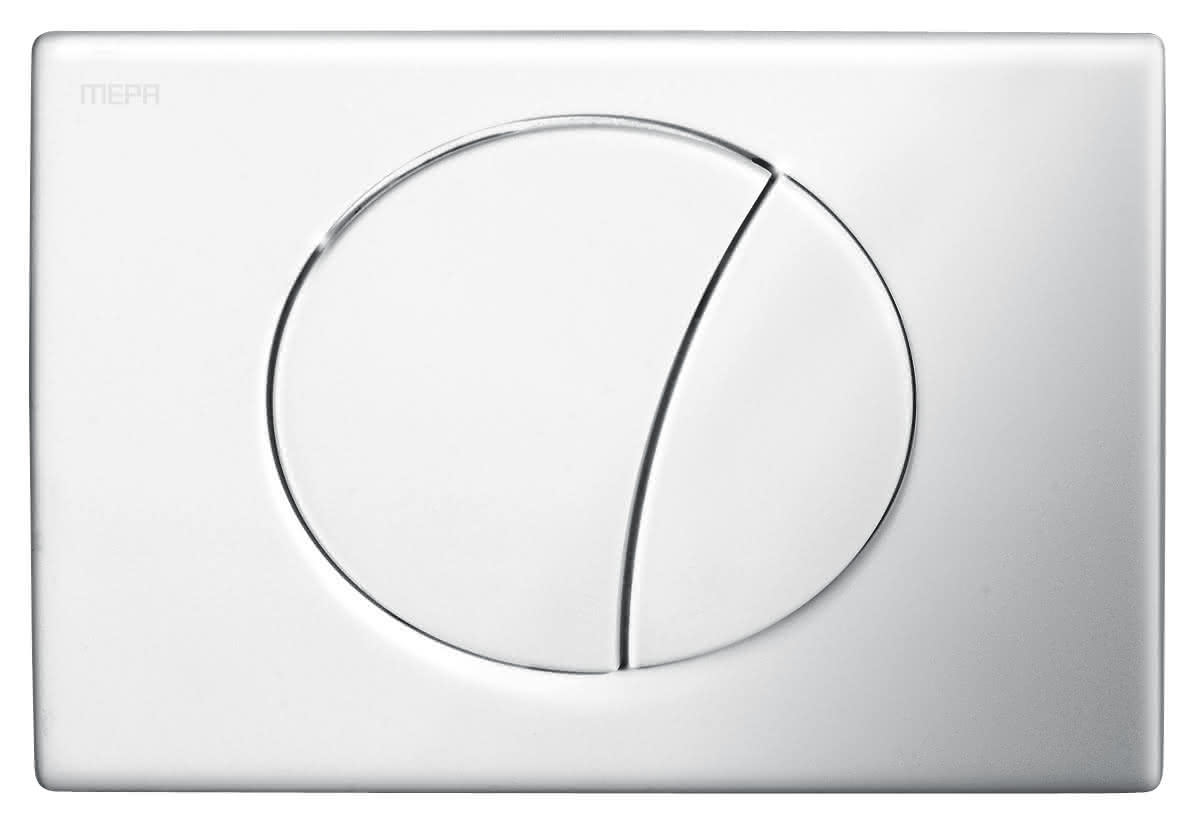 WC-Betätigungsplatte MEPA Ellipse 2-M Kunststoff Mattchrom