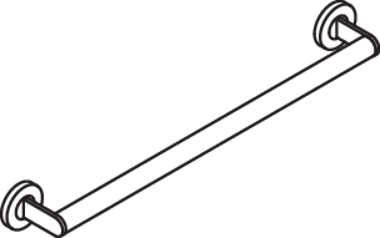 HEWI Haltegriff, d:30, L:600mm, chrom