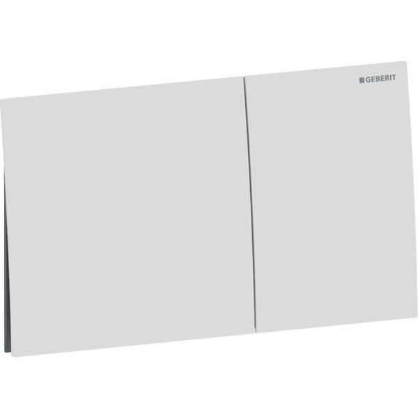 Geberit Sigma70 BetPl., eckig, f. 2-Mengen-Sp weiß matt, Etc