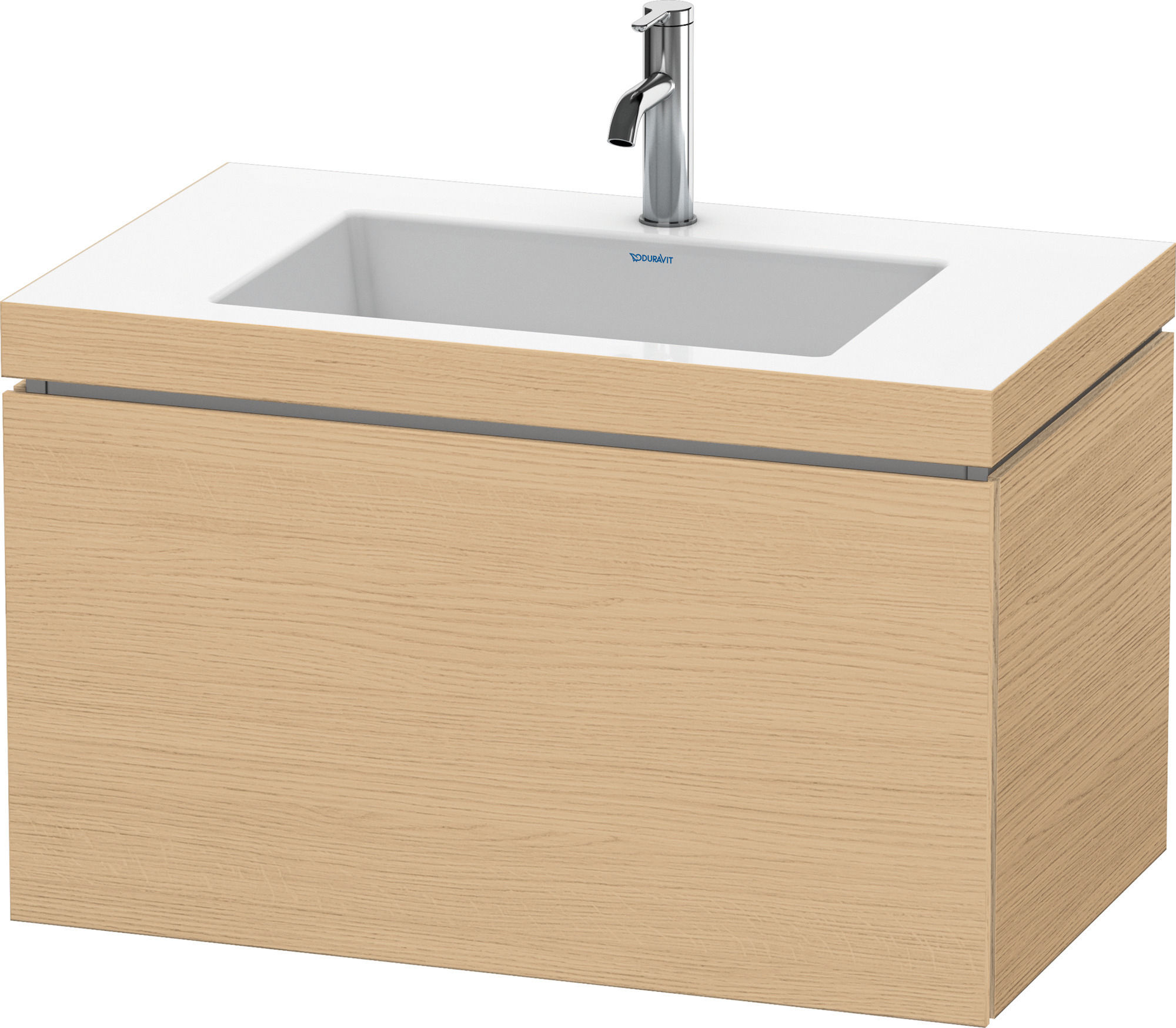 Duravit WTU L-Cube mit Vero Air 500x800x480mm 1 HL, 1 Auszug, Eiche Natur