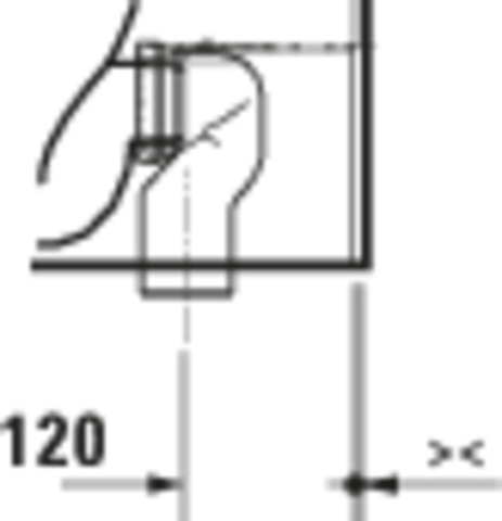 DU D-Code 2.0 Stand WC,TS 570mm, Rimless,Abg .Waagr.,Weiß
