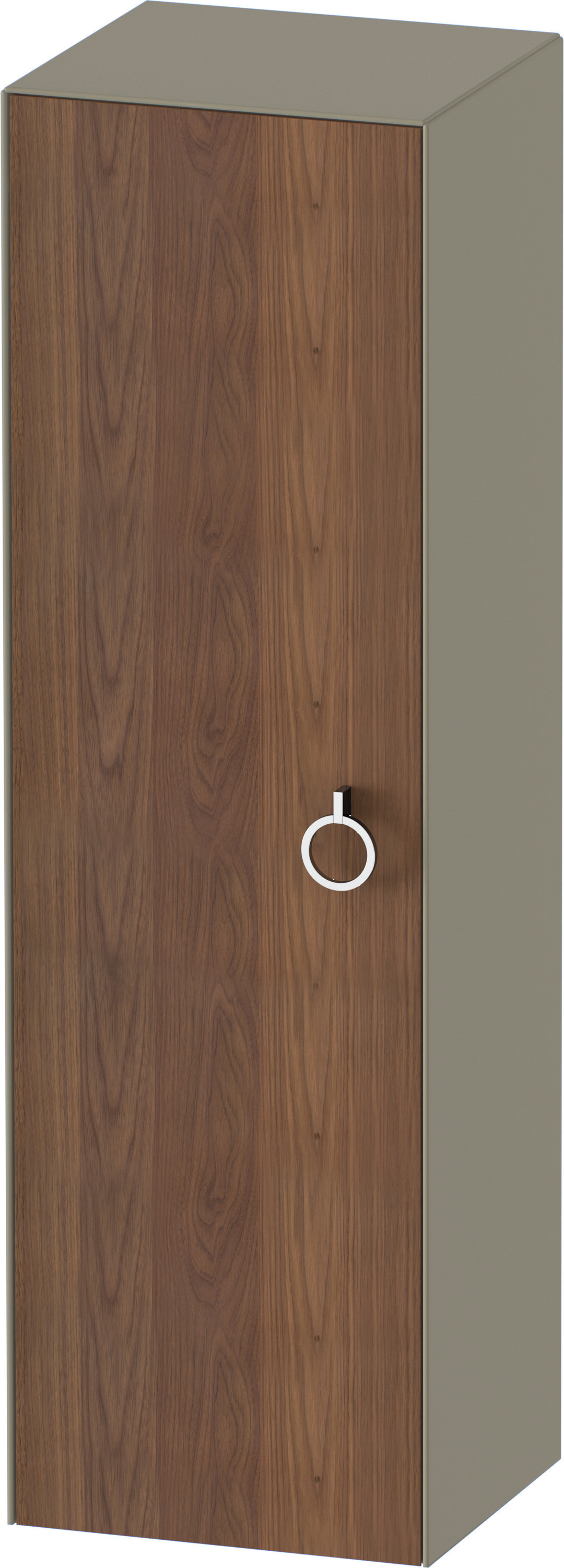 Duravit Halbhochschrank White Tulip,m.Griff TA l,1320x400x360,A.Nussb.M./St.gr.HGL
