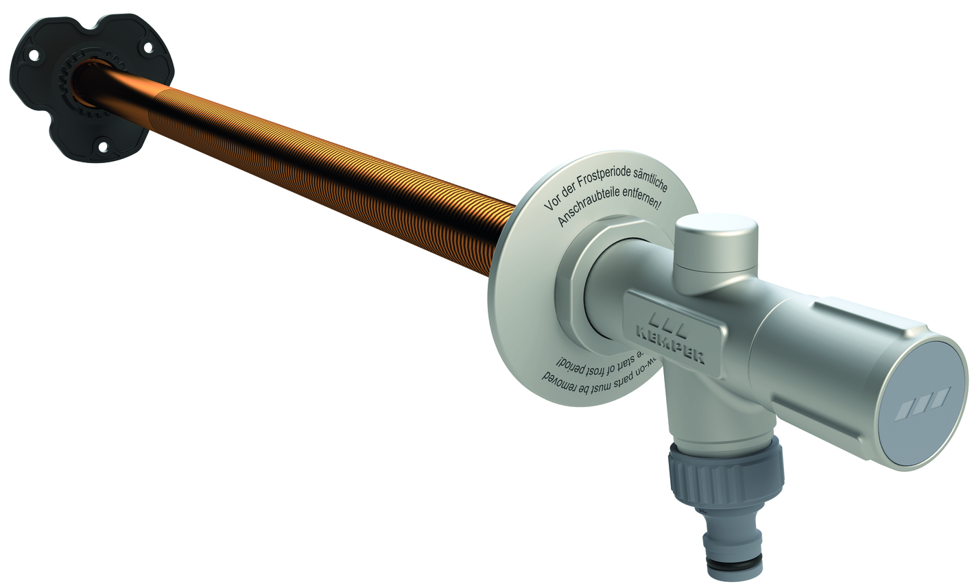 KEMPER Frostsichere Außenarmatur FROSTI Bausatz 260-530mm Griff DN20