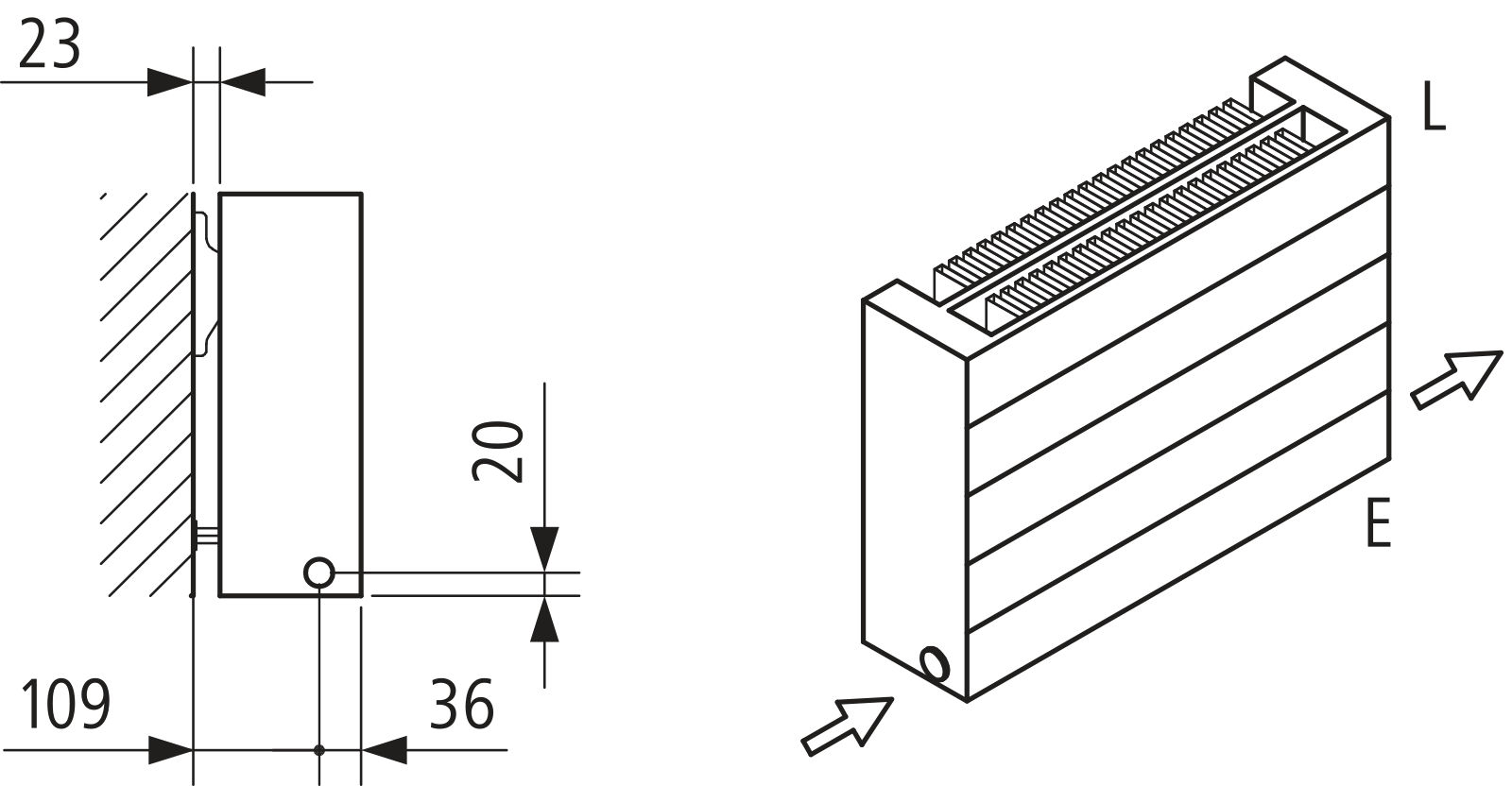 Kermi Heizwand HHN Typ22 BH840x122x1500 QN3011,weiß,6bar,m.Abd.,AB 12,LH540