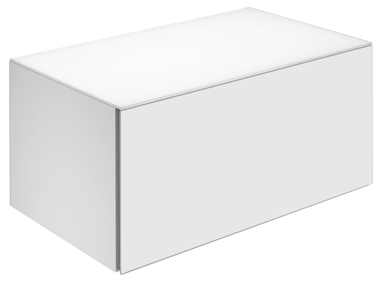 KEUCO Sideboard X-Line 33126, inox/Glas inox, 800x400x490mm