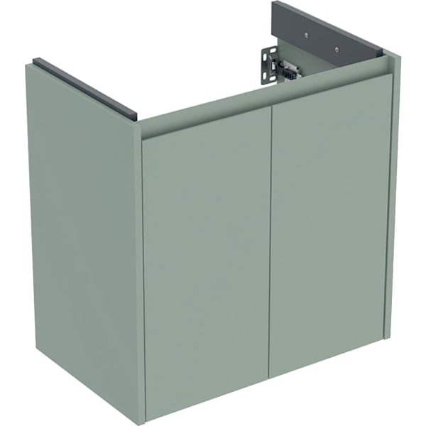 Geberit Renova Compact US für WT, mit 2 Türen 59,7x60,3x36,7cm, salbeigrün/l. seidenm.