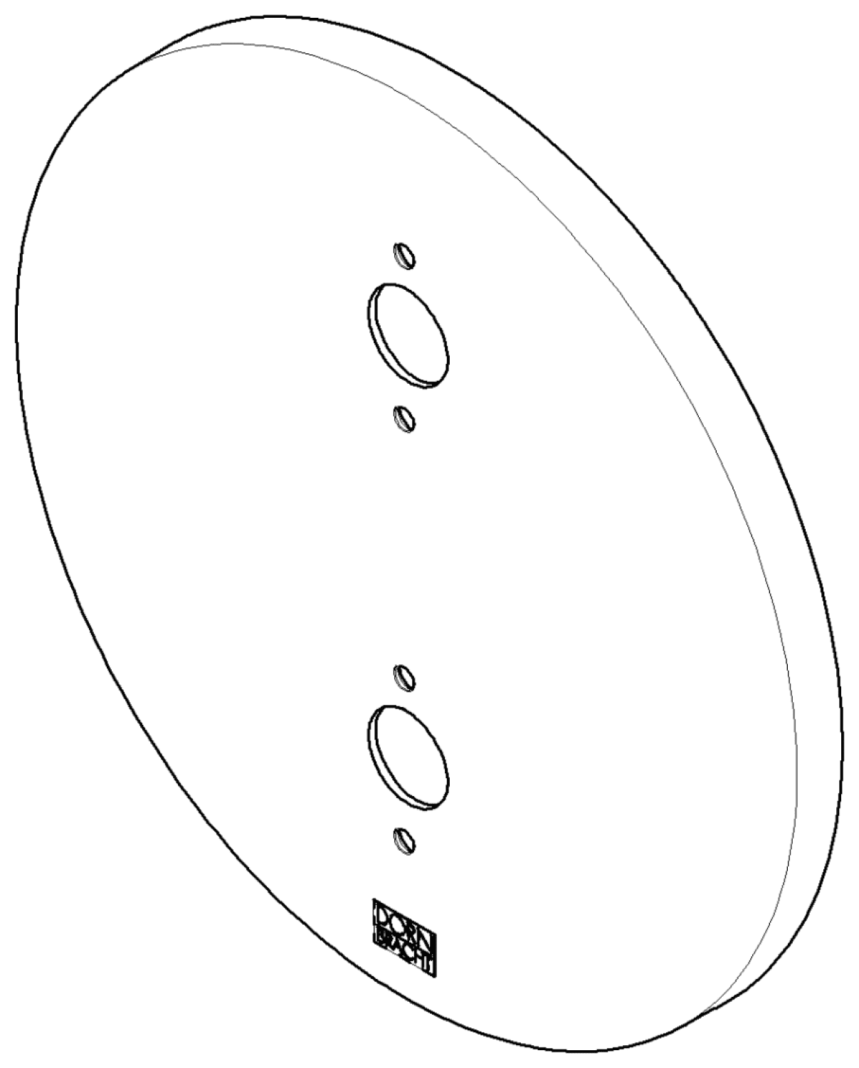 DO Rosette ERSATZTEILE 091102242 D 150 x 9 mm Chrom