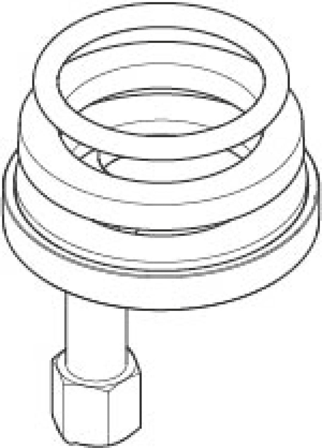 DO Befestigung mit O-Ring D34 x 4 mm ERSATZTEILE 04301108588 D 52 x 1,5 mm