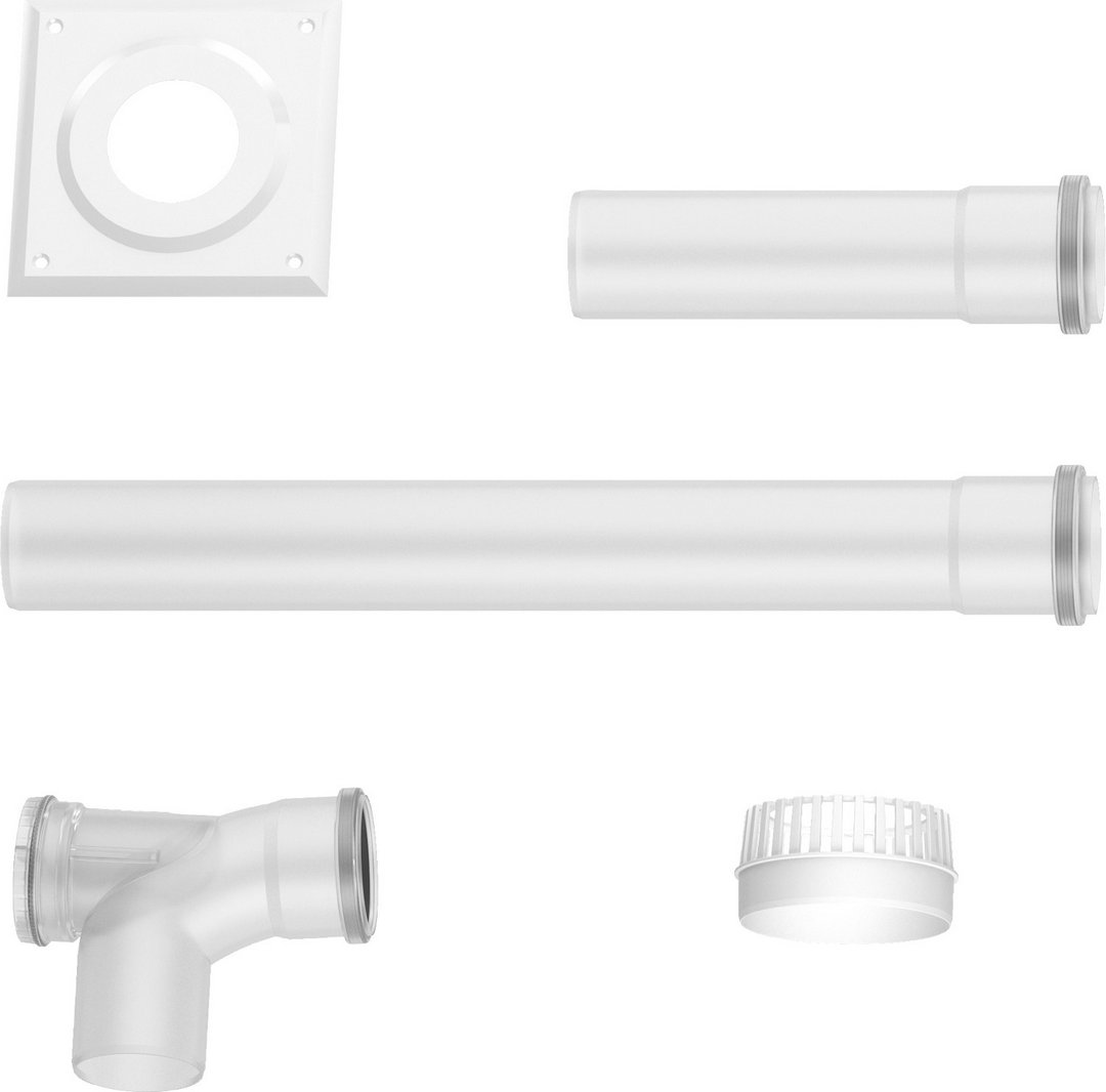 BOSCH Abgaszubehör FC-Set80-B23 (oben) Grundbausatz B23P d:80mm, waagerecht