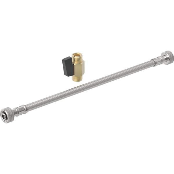 Geberit Panzerschlauch m. Kugelhahn für Geberit AquaClean Alba / Sela Geberit Panzerschlauch m. Kugelhahn für Geberit AquaClean Alba / Sela