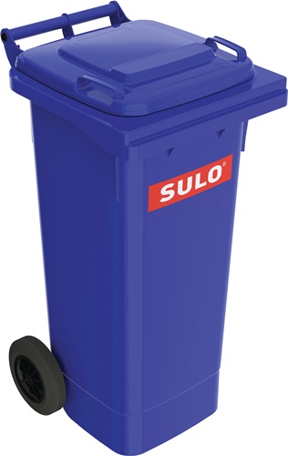 Müllgroßbehälter 80l HDPE blau fahrbar,n.EN 840 SULO Müllgroßbehälter 80l HDPE blau fahrbar,n.EN 840 SULO