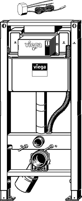 Viega WC Element Prevista Dry 8590 in 1120x500mm