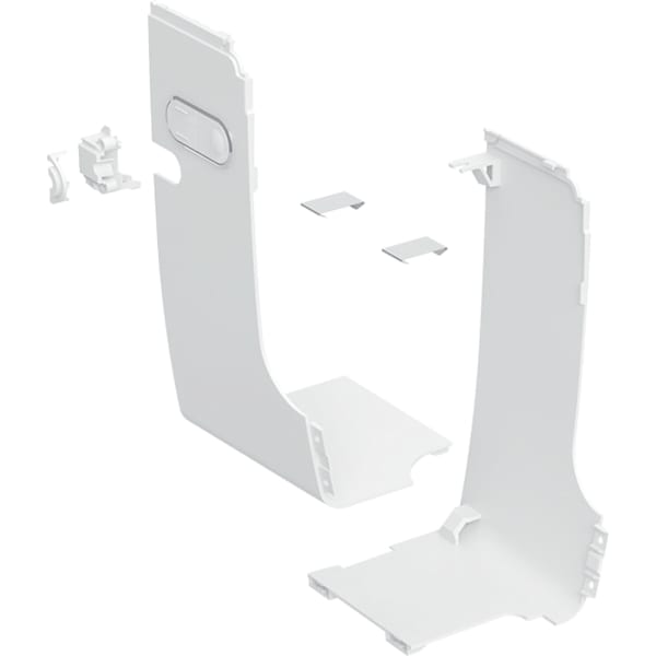 Geberit Set Designabd. seitl f. Wasserans ext f. Geberit AquaClean Mera, weiß
