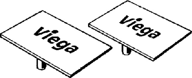 Viega Kappenset 4965.88 in Edelstahl blank