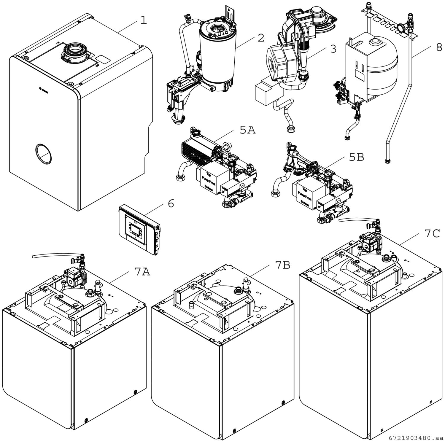 BOSCH Gas-Brennwertgerät, Kompaktmodul Condens GC5300i WM 24/120 23