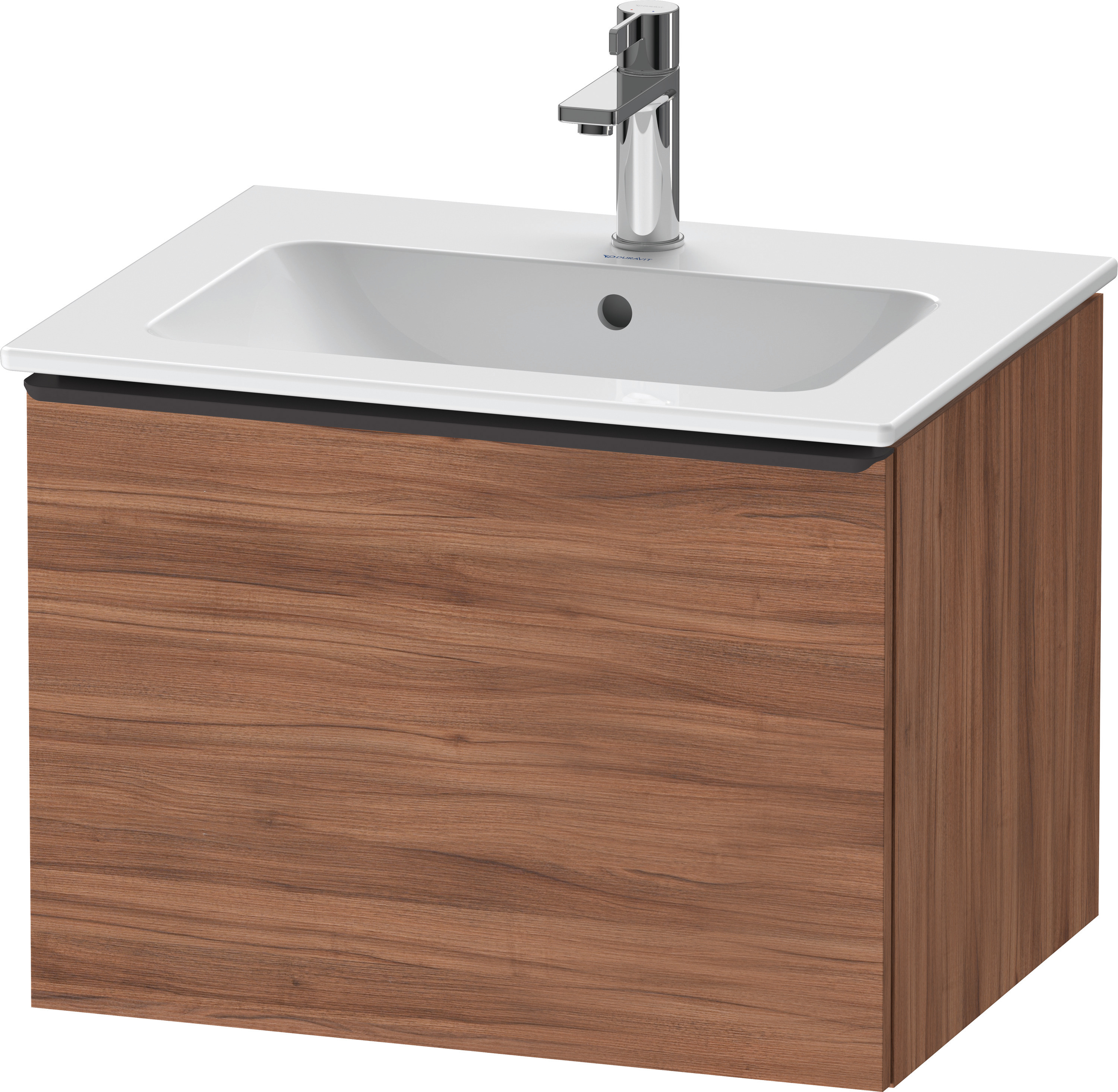 Duravit D-Neo WTU,Wdh,Ausz:1,Gr:Diamant Schw. 610x462x440mm,Nussbaum Matt, Dekor
